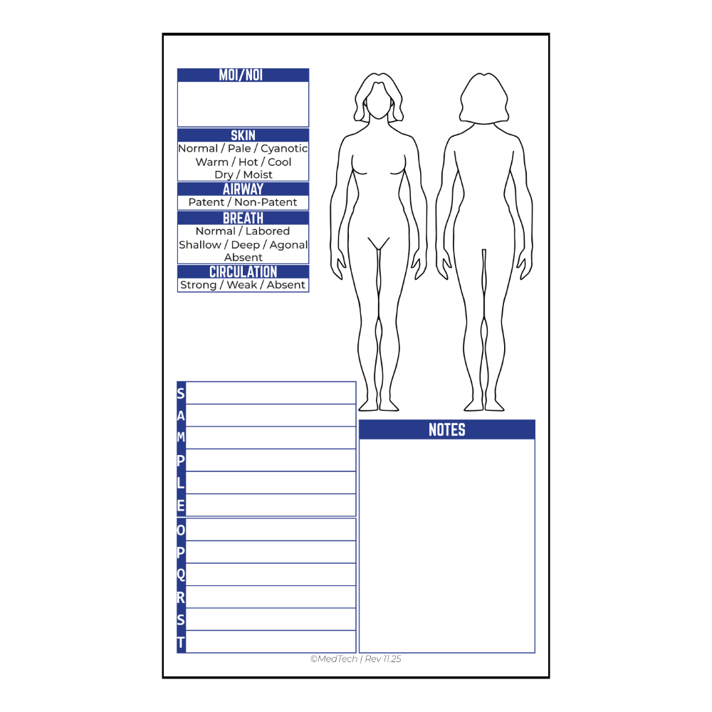 MedTech- Waterproof Student PCR Notepad- - 