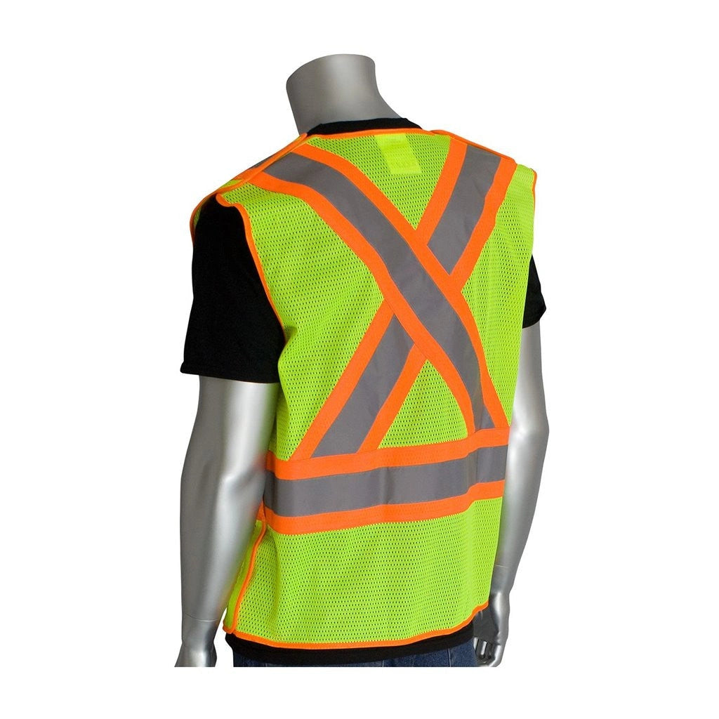 MedTech- X-Back Breakaway Mesh Safety Vest- - 