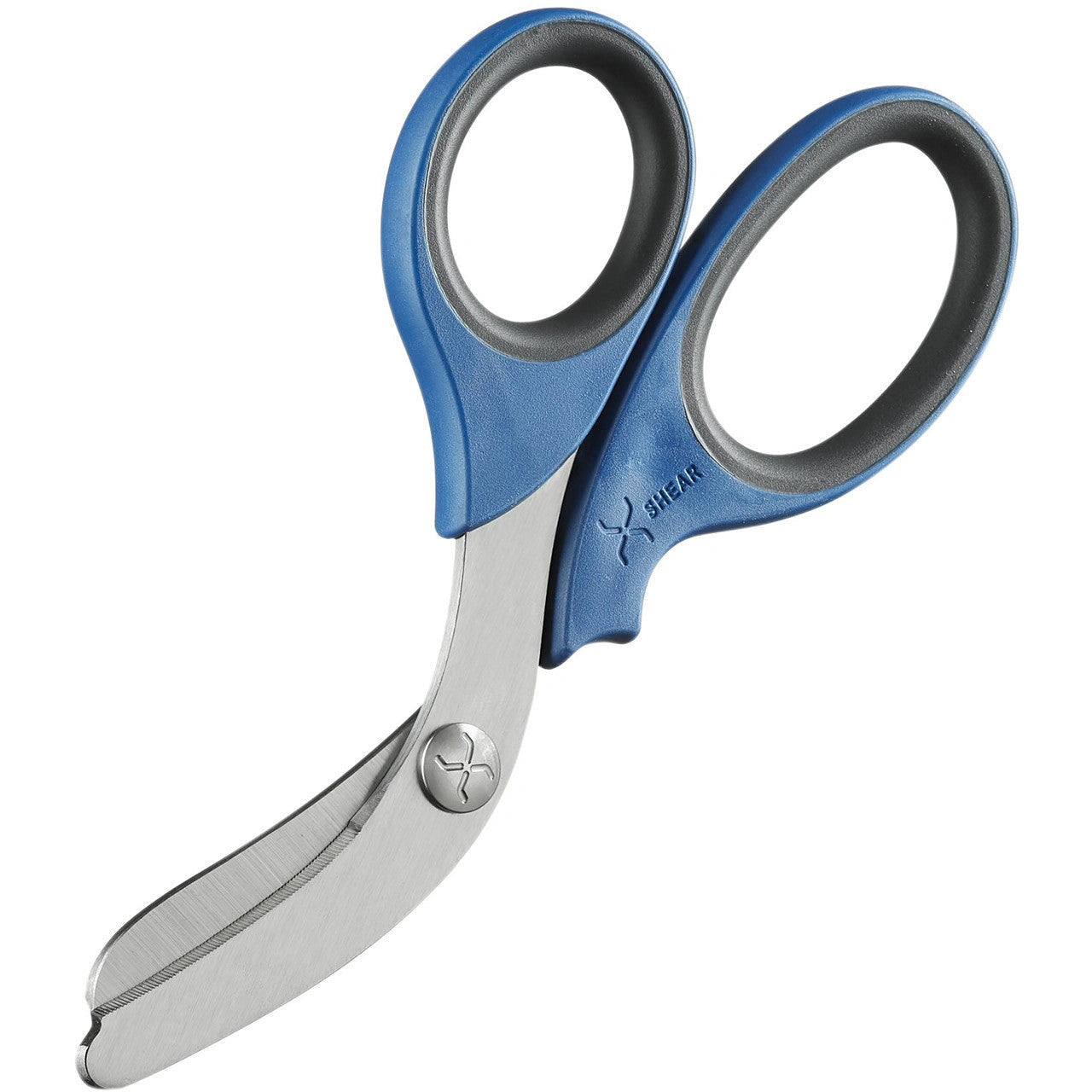 XSHEAR- XShear® 7.5” Heavy Duty Trauma Shears- Blue/Gray Handle w/ Silver Blades- 