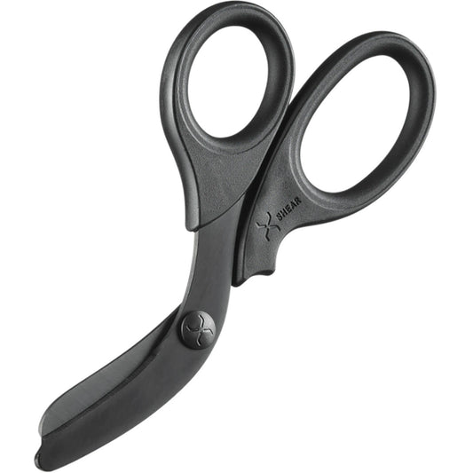 XSHEAR- XShear® 7.5” Heavy Duty Trauma Shears- Black Handle w/ Black Titanium Coated Blades- 